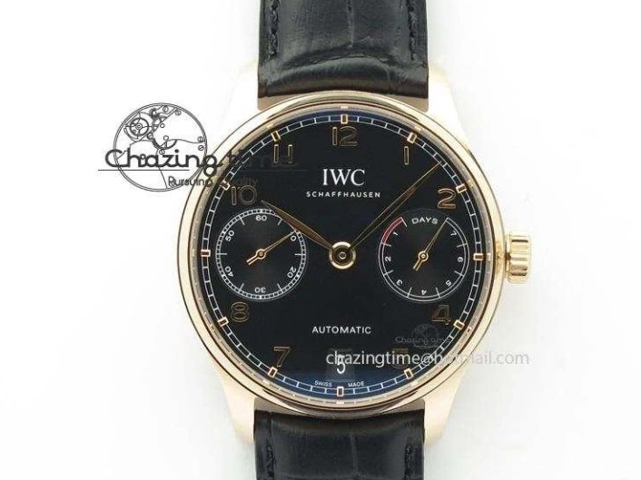 MIROTIME 0212 Affordable Portuguese Real PR Real Annual Calendar IW5035 ZF 1:1 Best Edition White Dial Blue Markers on Blue Leather Strap A 7143